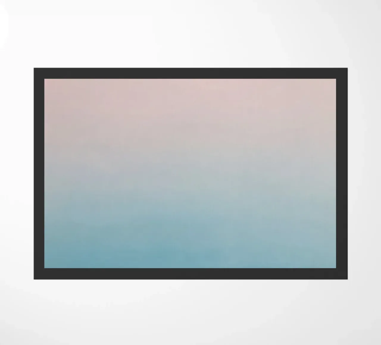 Gradiente di colori pastello - Mare calmo all'alba zerbino da Euphoria Theresa