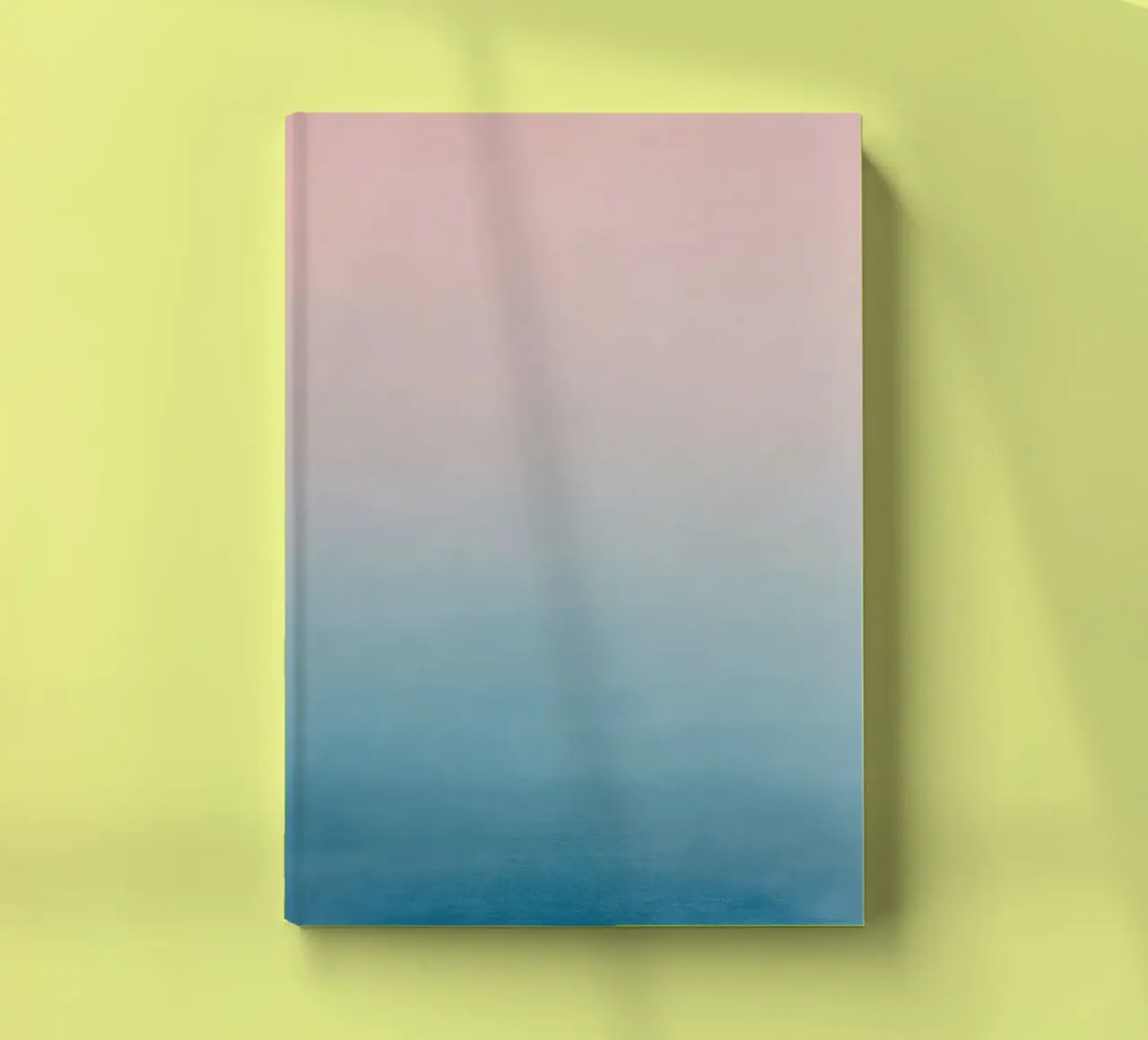 Pastel colour gradient - Calm sea at dawn notebook by Euphoria Theresa