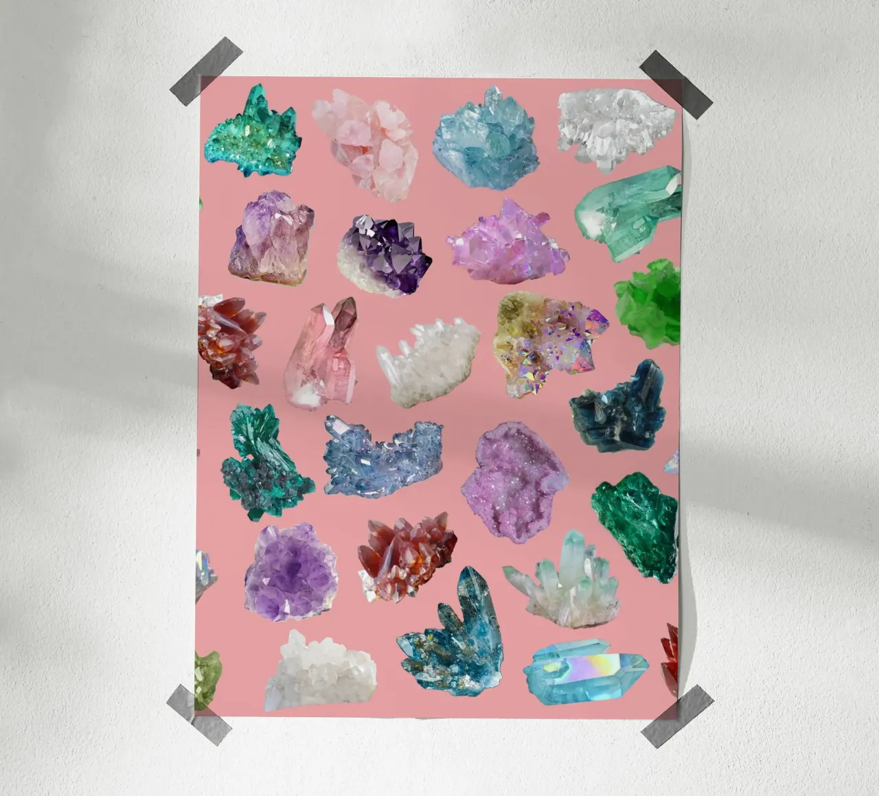 Magic Crystals poster con telaio in alluminio da MsGonzalez