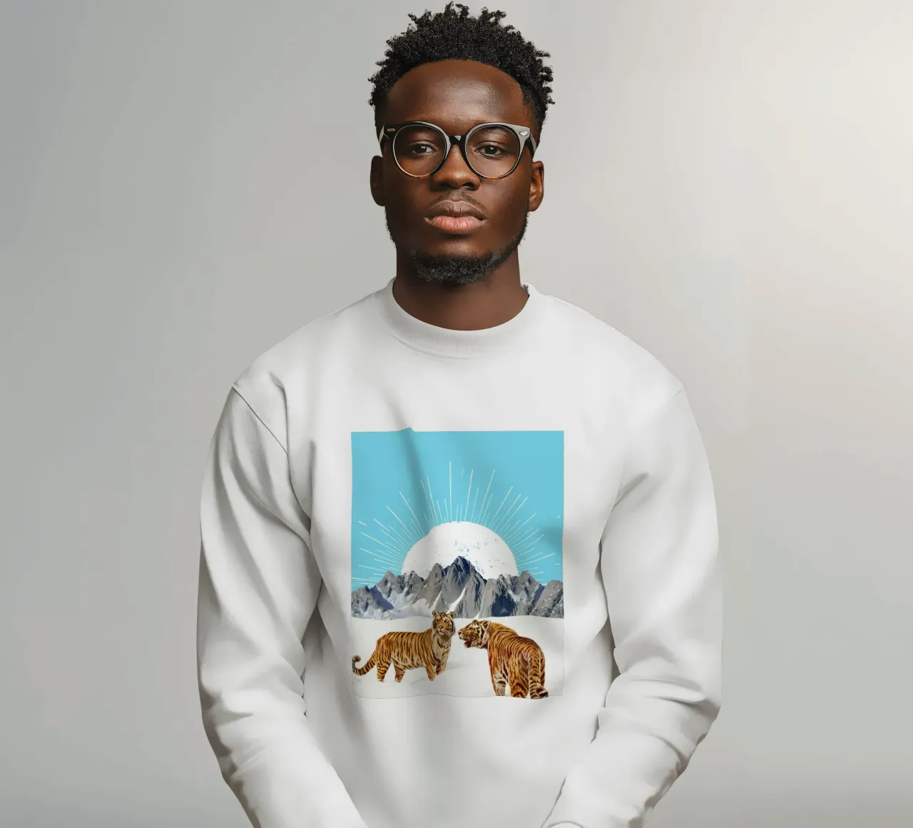 Tigers in the Snow felpa da MsGonzalez