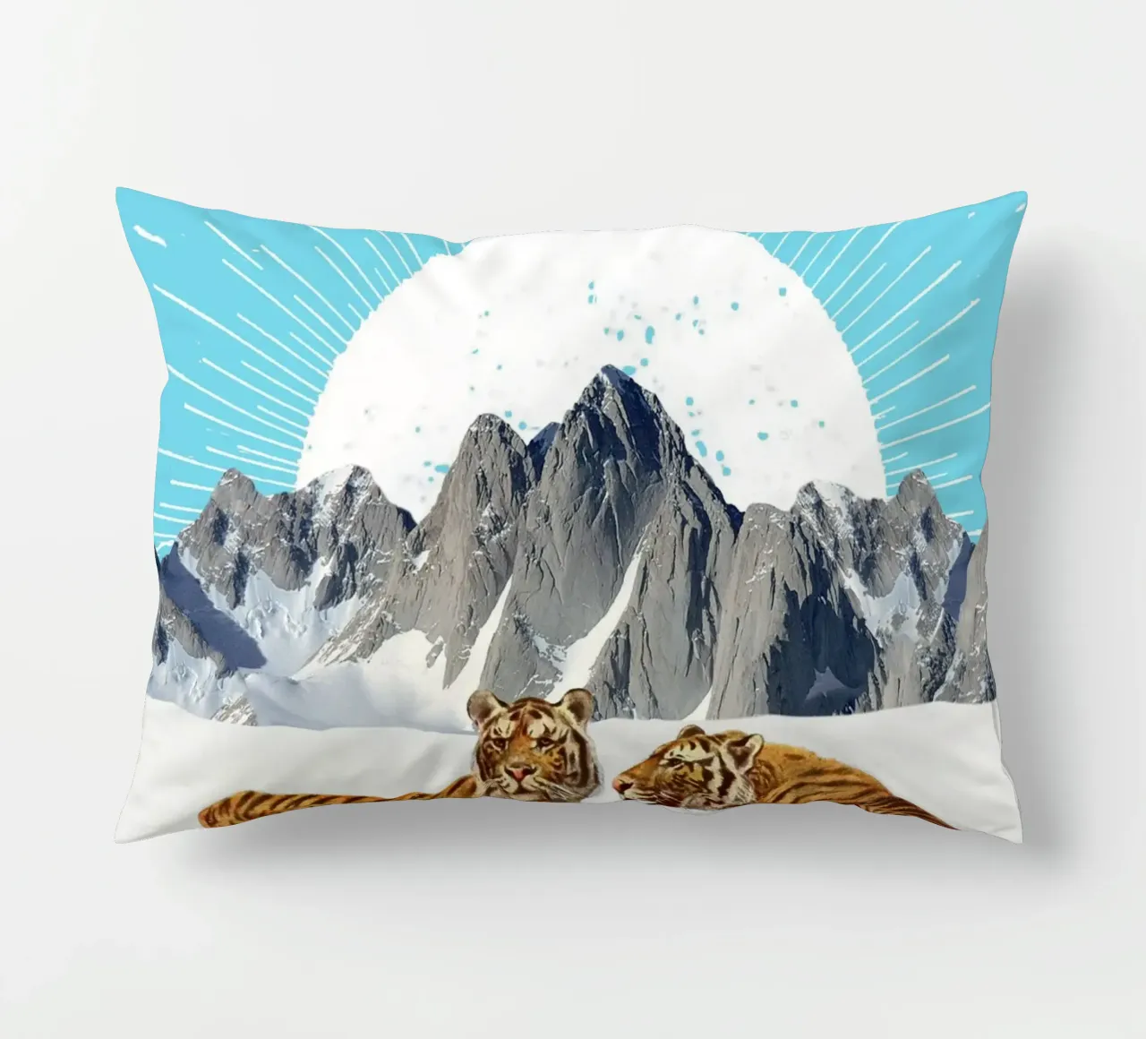 Tigers in the Snow cuscino da MsGonzalez