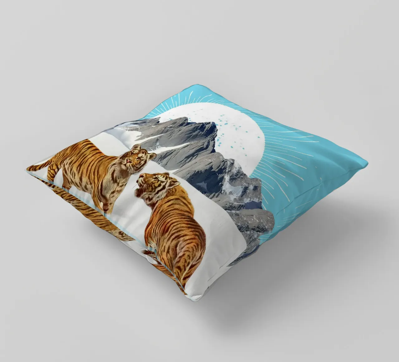 Tigers in the Snow cuscino da MsGonzalez