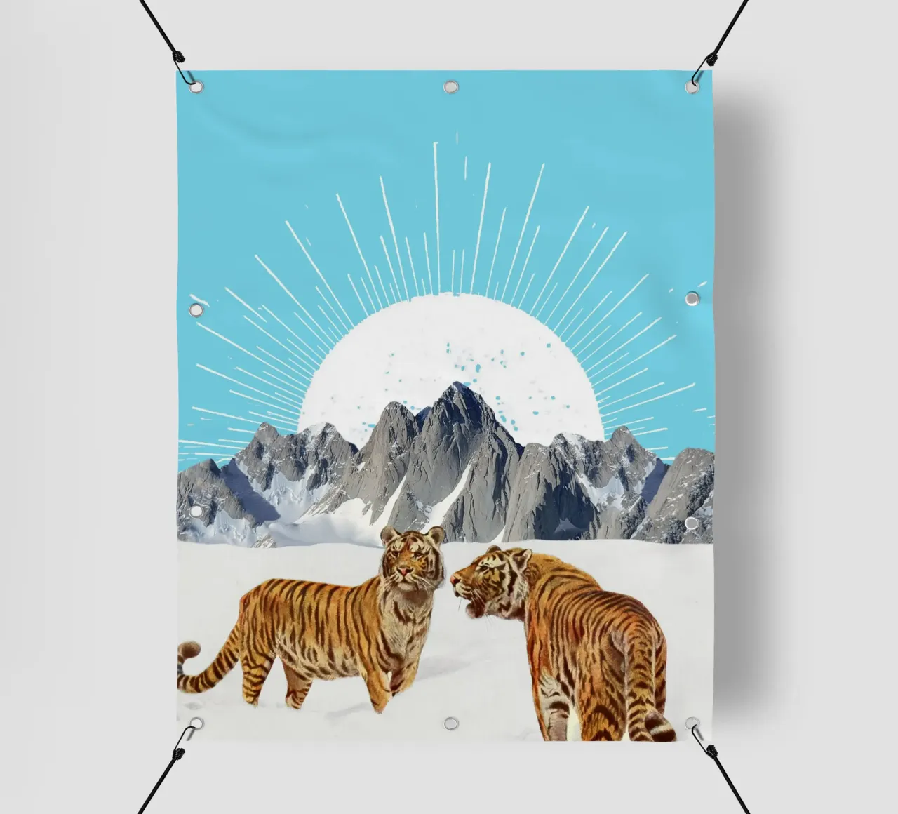 Tigers in the Snow telo in pvc da MsGonzalez