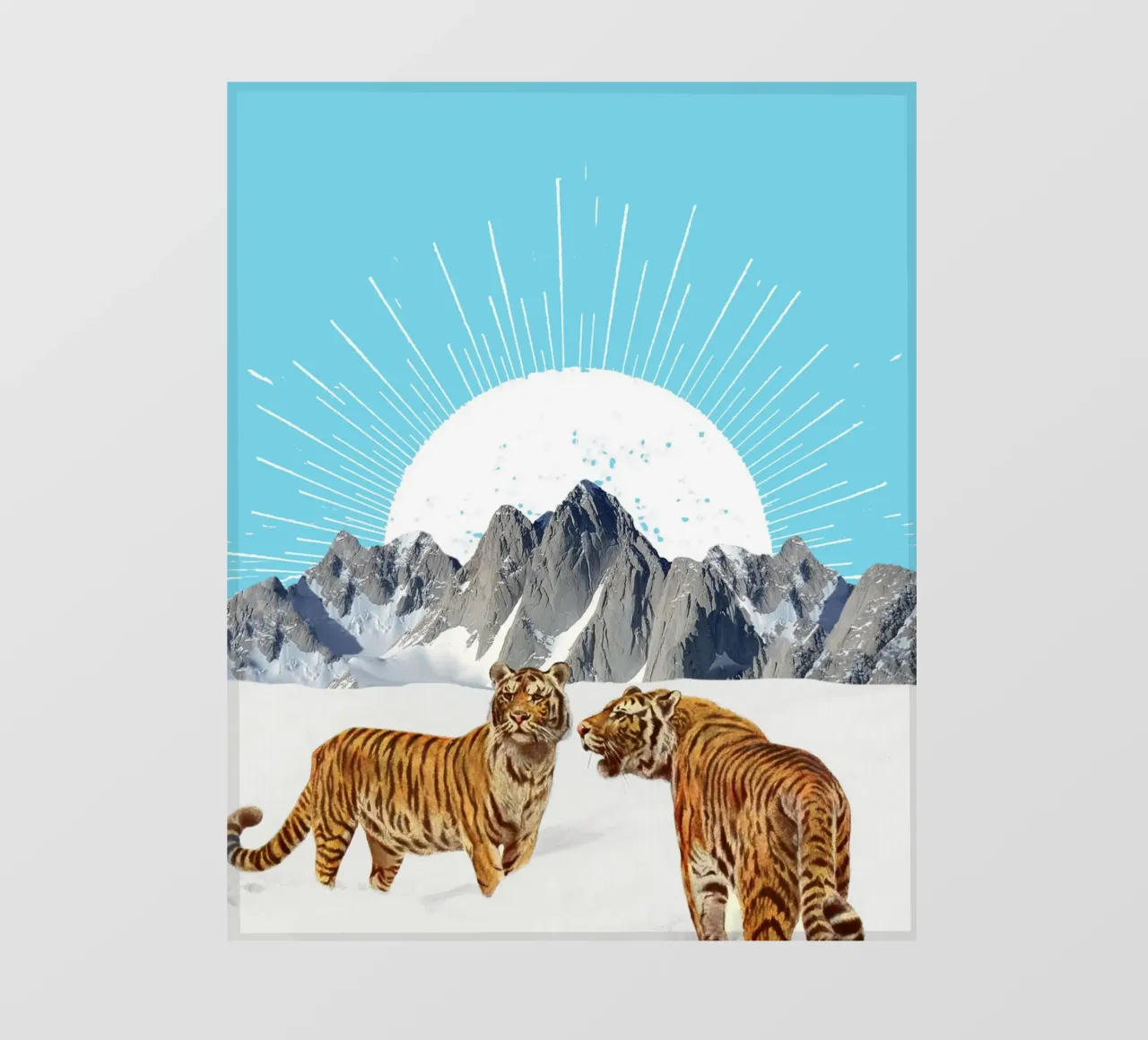 Tigers in the Snow telo in pvc da MsGonzalez