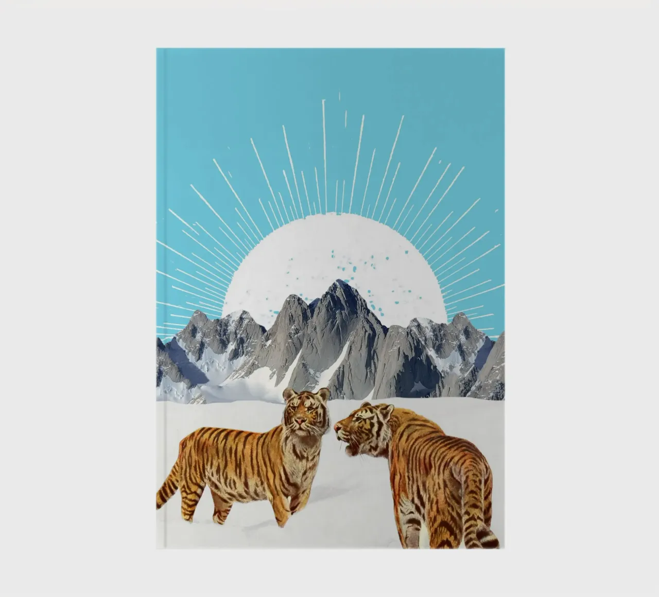 Tigers in the Snow notebook by MsGonzalez