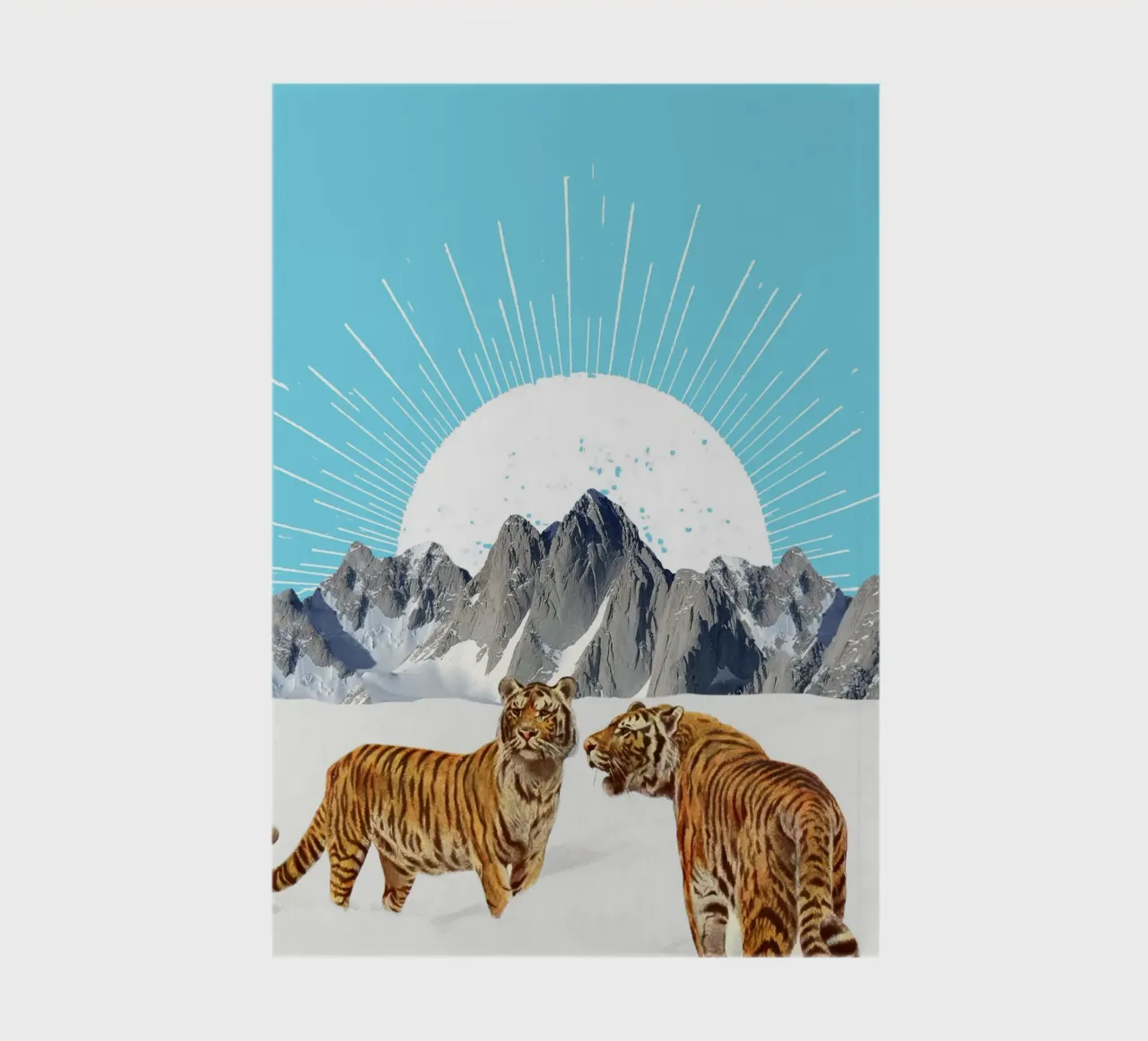 Tigers in the Snow notebook by MsGonzalez