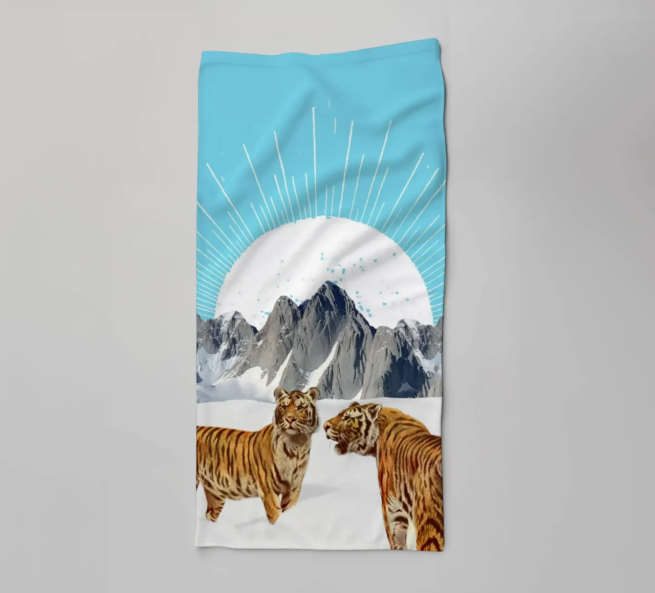 Tigers in the Snow asciugamano da bagno da MsGonzalez