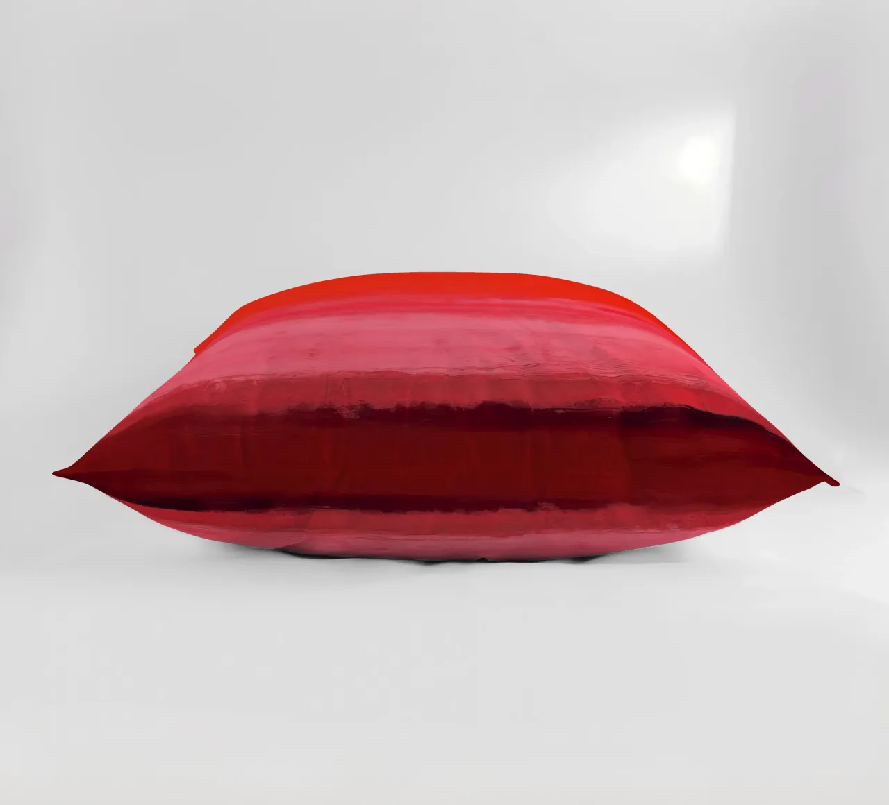 Minimalismo retrò - cielo rosso con pennellate cuscino da Euphoria Theresa