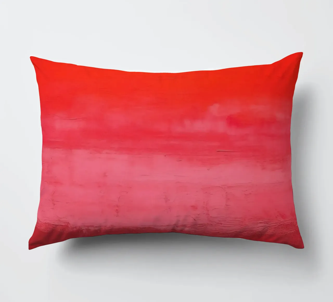 Minimalismo retrò - cielo rosso con pennellate cuscino da Euphoria Theresa