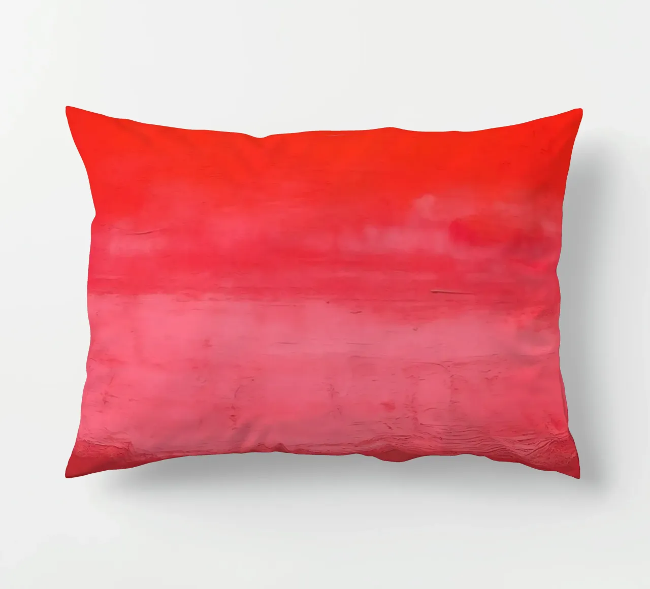 Minimalismo retrò - cielo rosso con pennellate cuscino da Euphoria Theresa