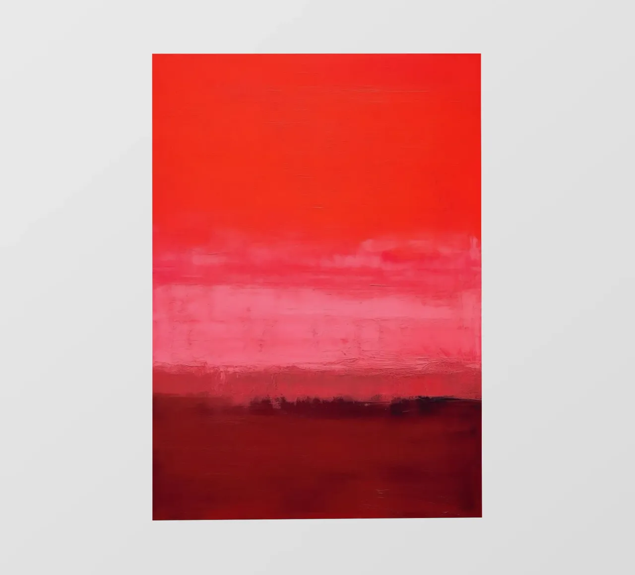 Minimalismo retrò - cielo rosso con pennellate pellicola backlit da Euphoria Theresa