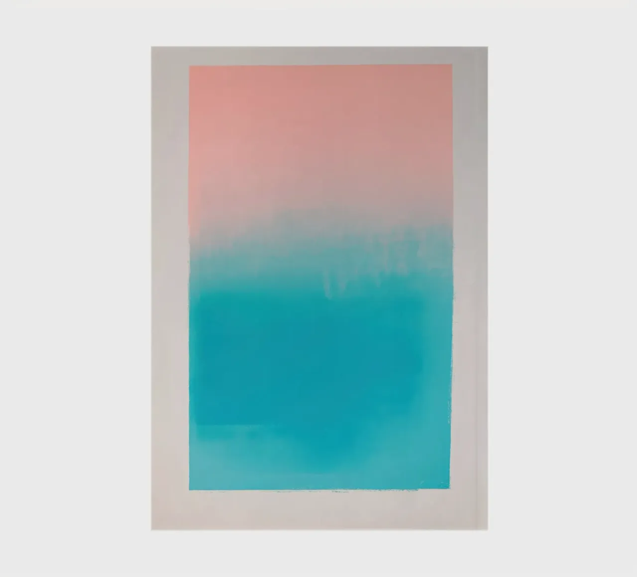 Ombre Pink-Blue - Serigrafia minimalista diario da Euphoria Theresa