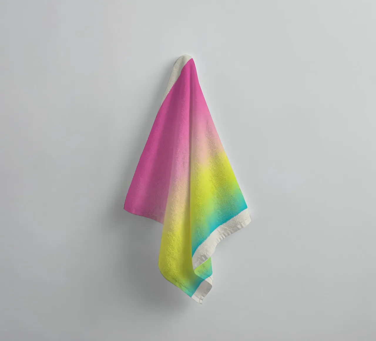 Gradiente di colori al neon - cielo al crepuscolo asciugamano da bagno da Euphoria Theresa