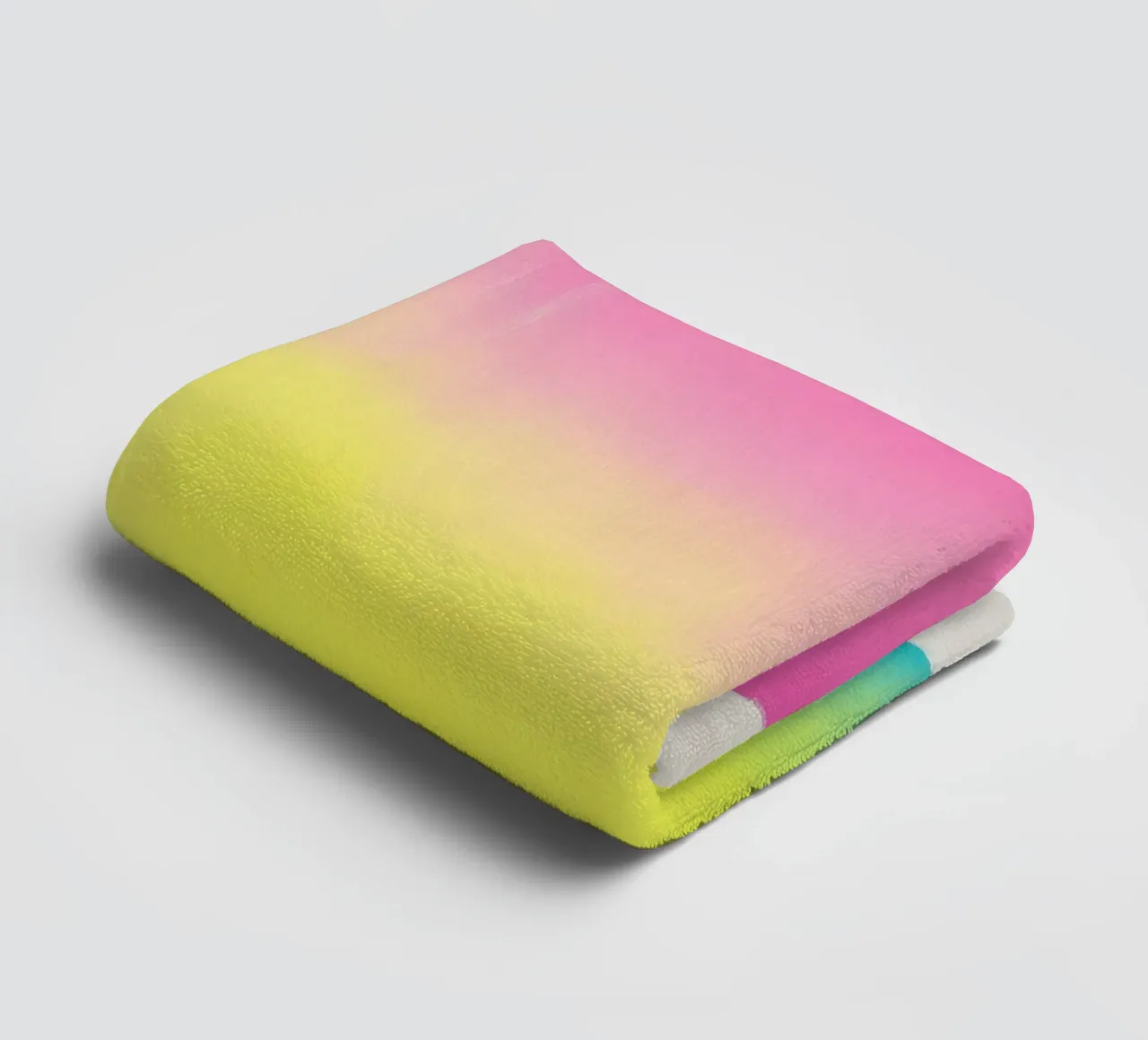 Gradiente di colori al neon - cielo al crepuscolo asciugamano da bagno da Euphoria Theresa