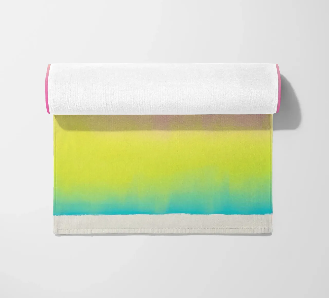 Gradiente di colori al neon - cielo al crepuscolo telo mare da Euphoria Theresa
