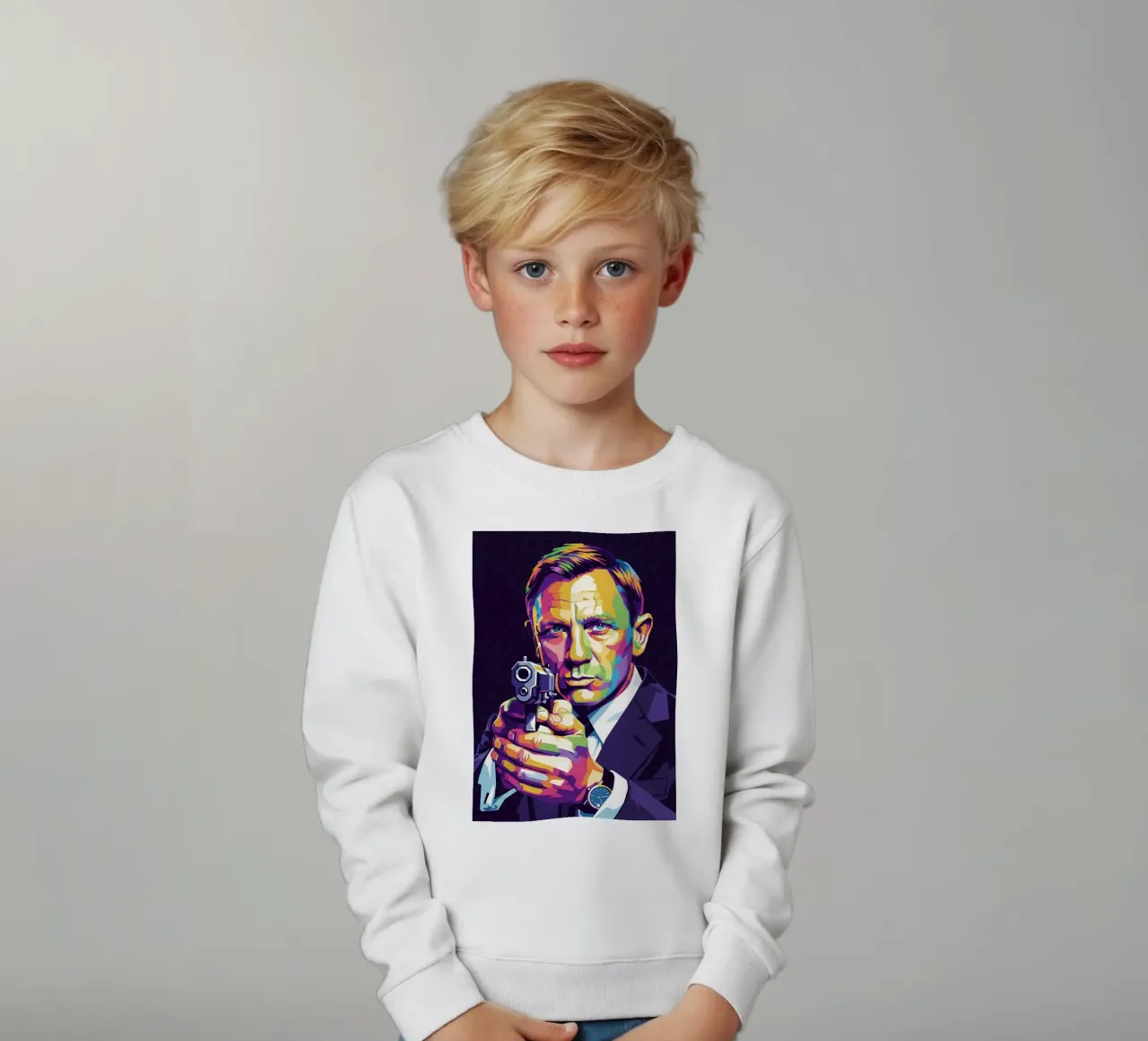 Daniel Craig - James Bond #1 felpa bambino da Hantamrata