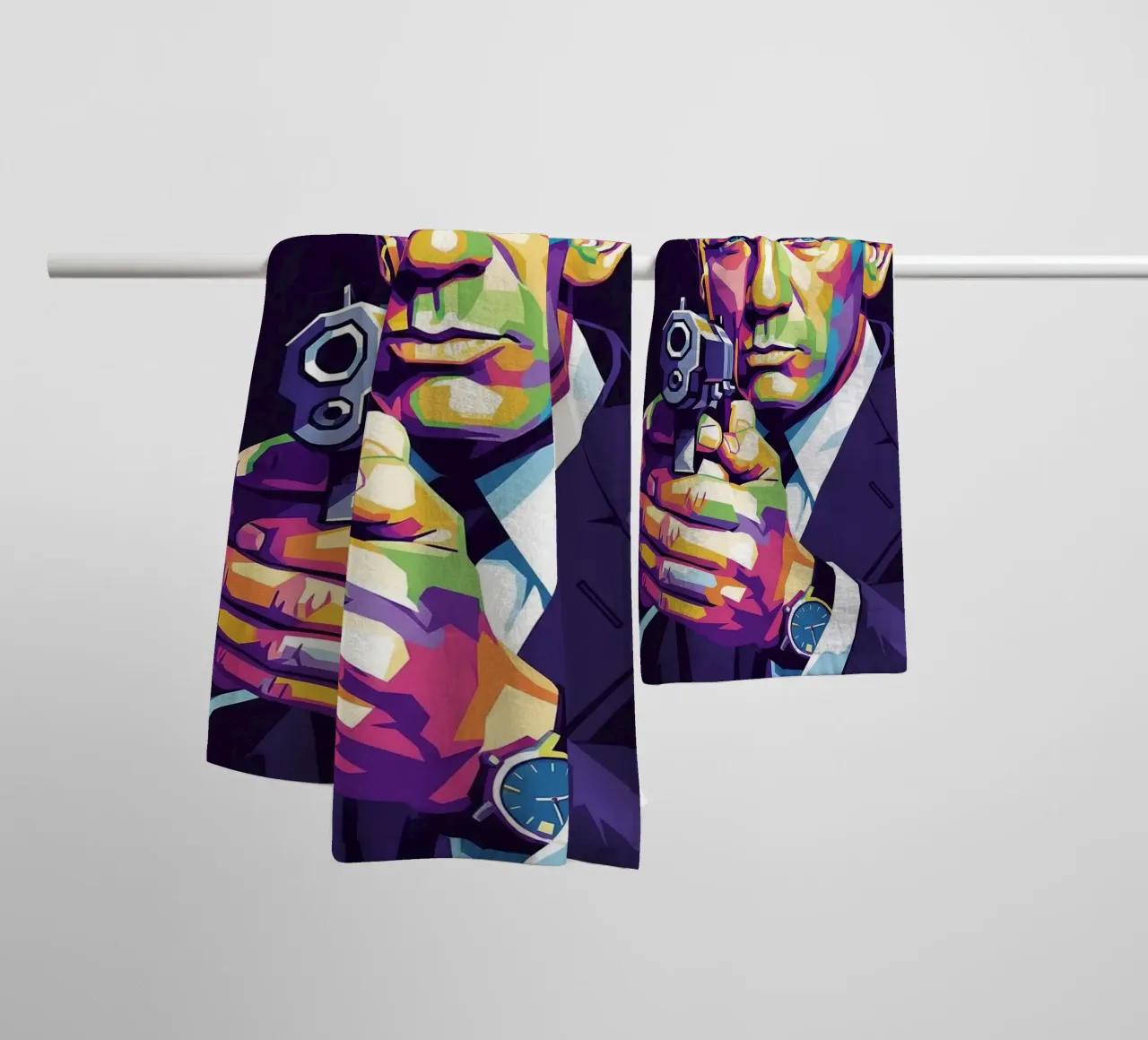 Daniel Craig - James Bond #1 towel by Hantamrata