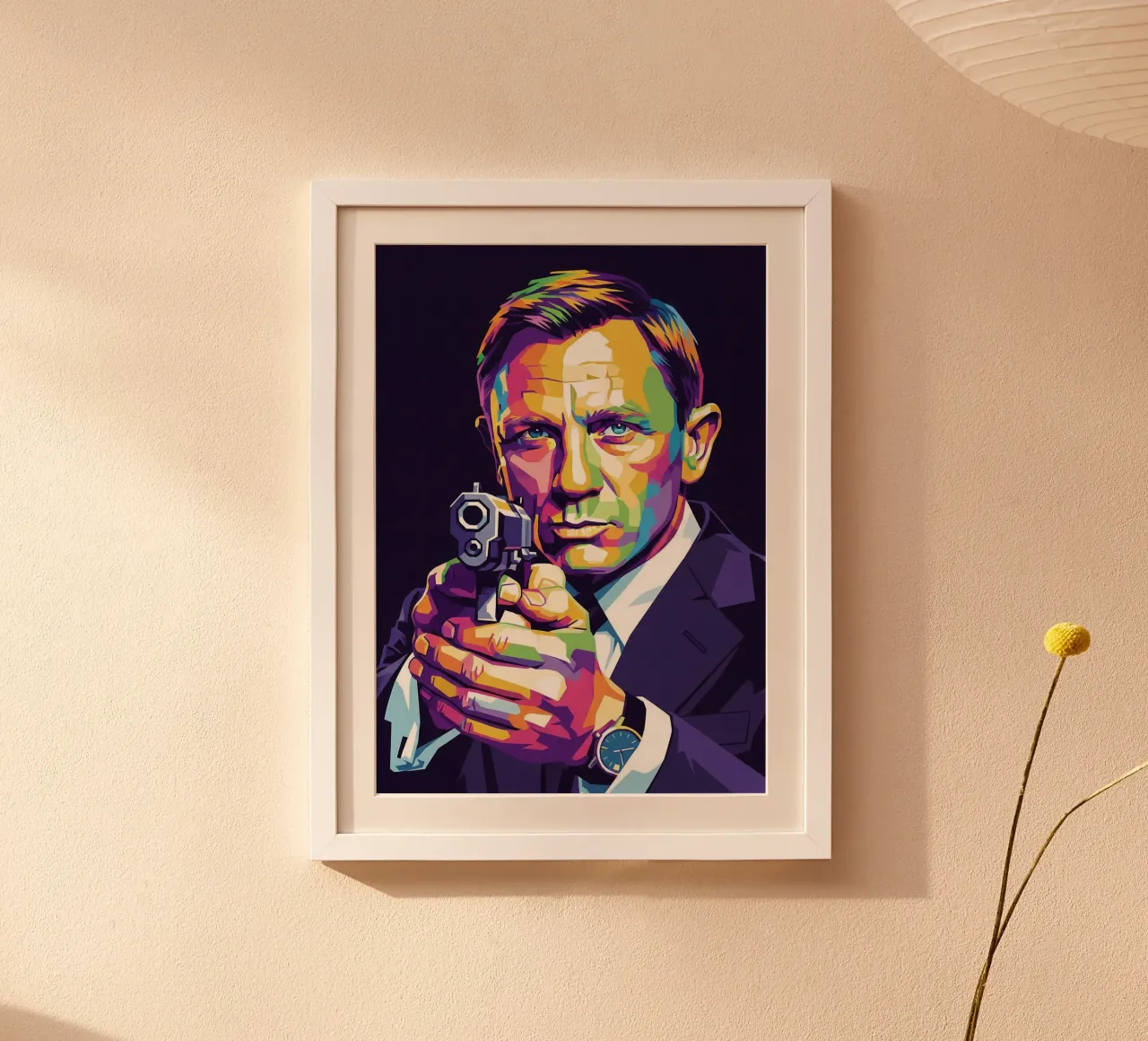 Daniel Craig - James Bond #1 poster con telaio in alluminio da Hantamrata