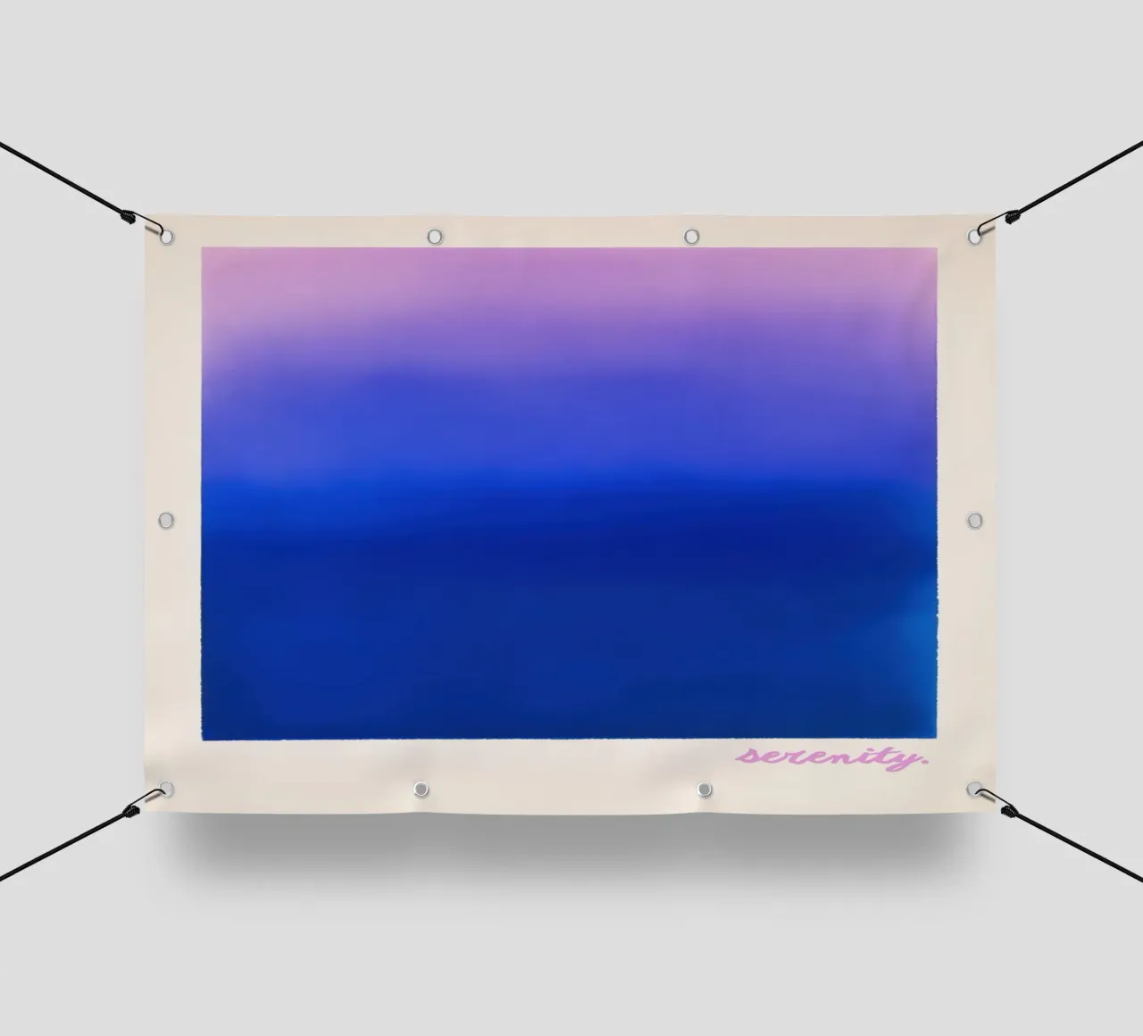 Litografia "Serenity" con sfumatura di colore telo in pvc da Euphoria Theresa