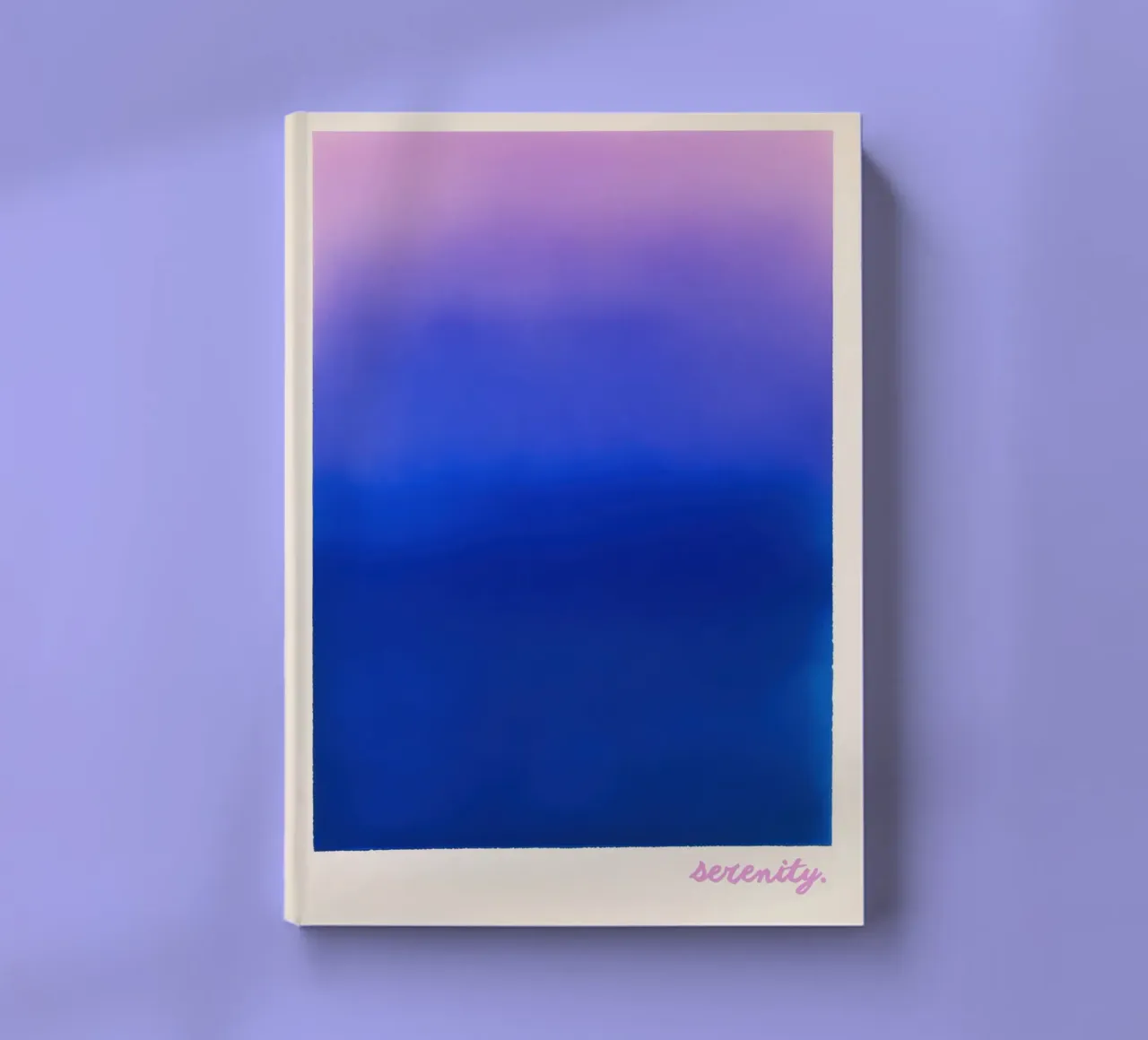 Lithograph "Serenity" with colour gradient notebook by Euphoria Theresa