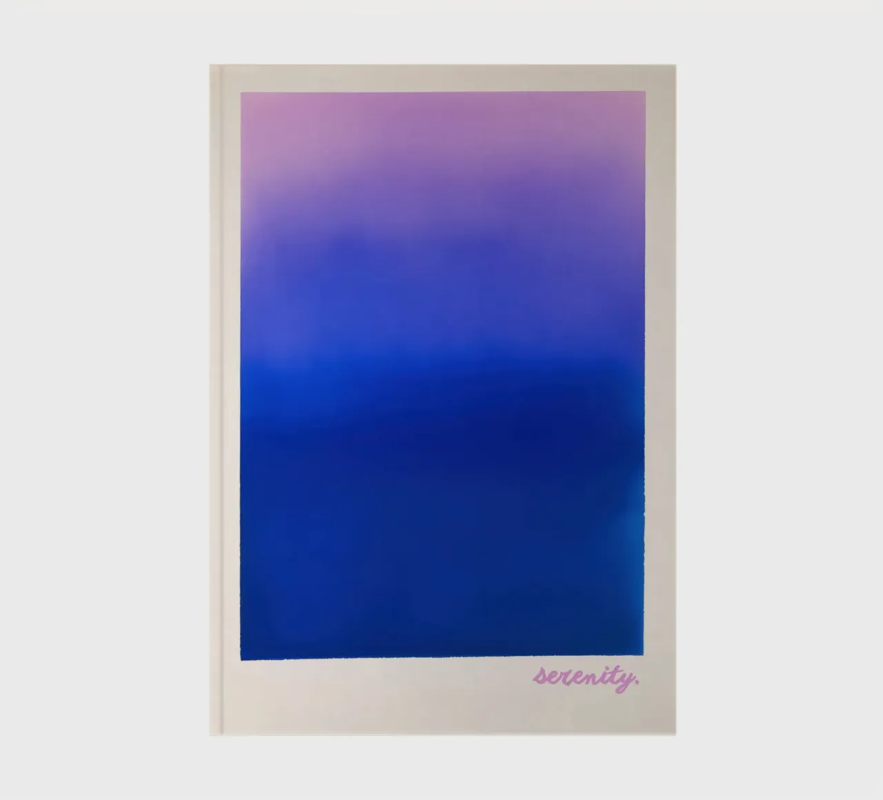 Lithograph "Serenity" with colour gradient notebook by Euphoria Theresa