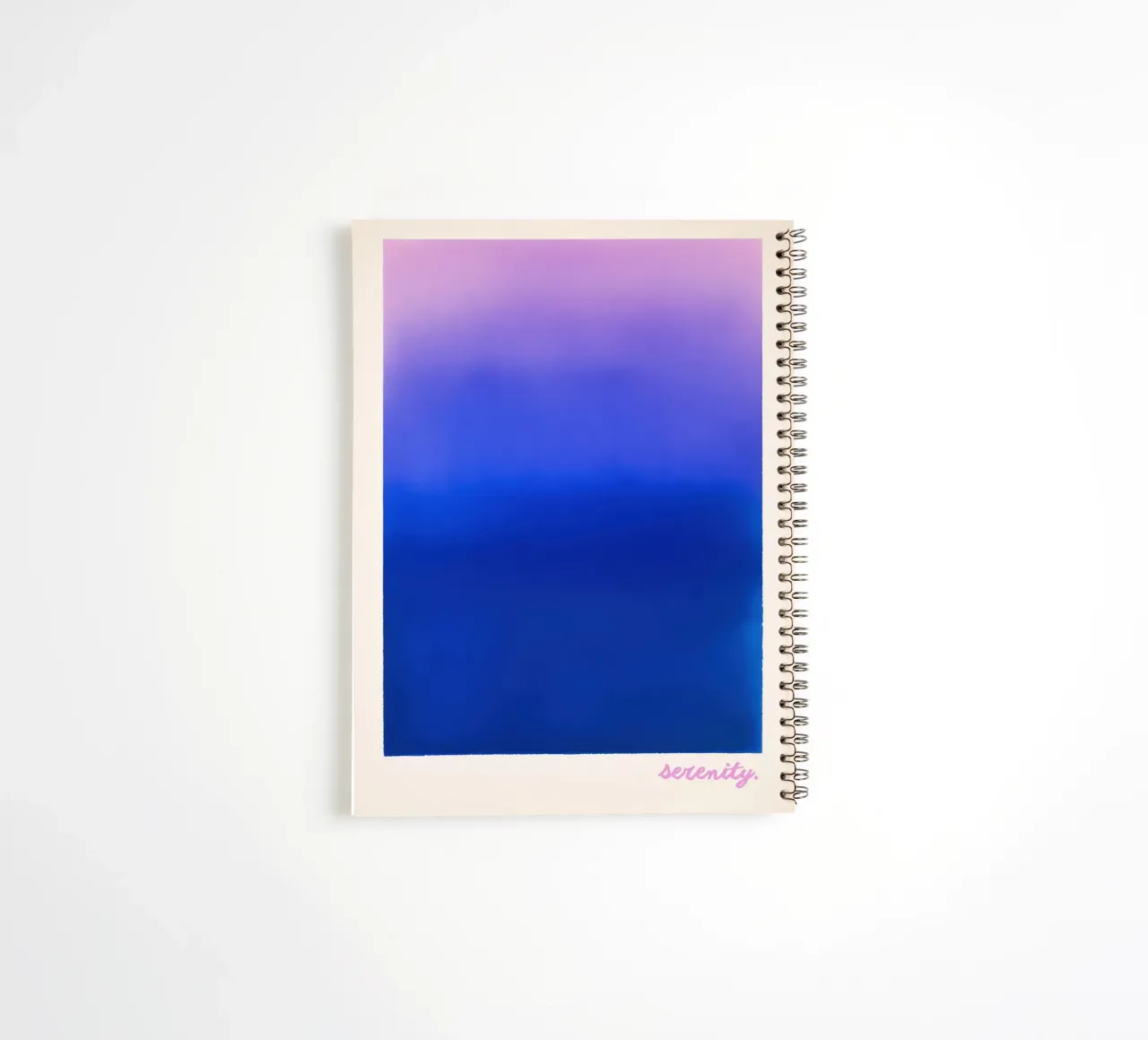 Lithograph "Serenity" with colour gradient spiral notebook by Euphoria Theresa