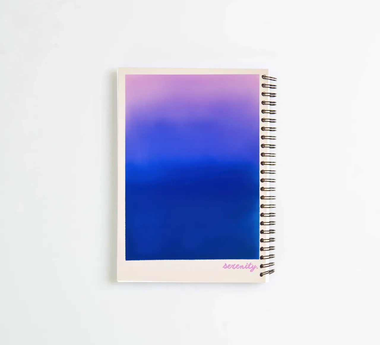 Lithograph "Serenity" with colour gradient spiral notebook by Euphoria Theresa