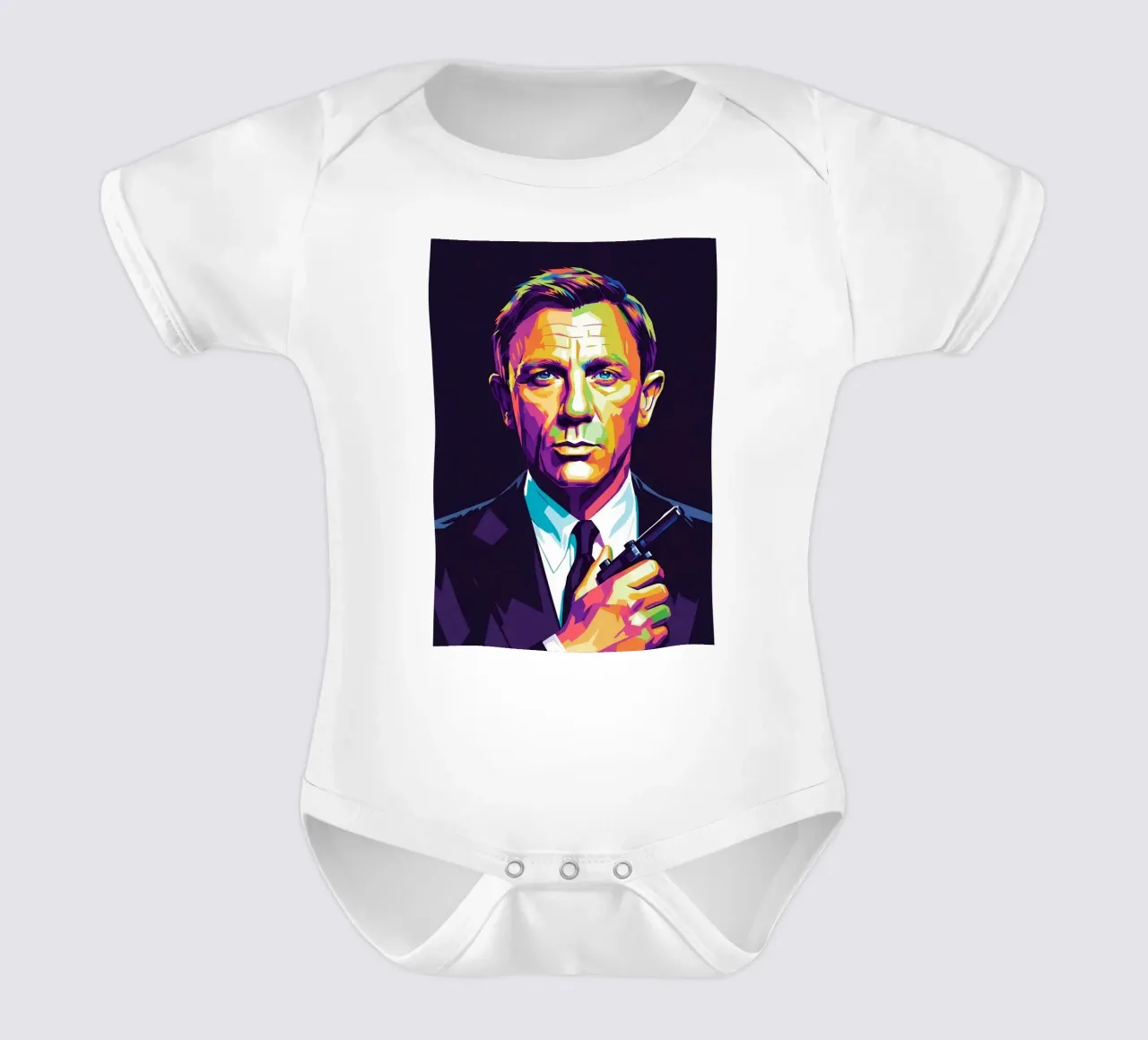 Daniel Craig - James Bond #2 body neonato maniche corte da Hantamrata