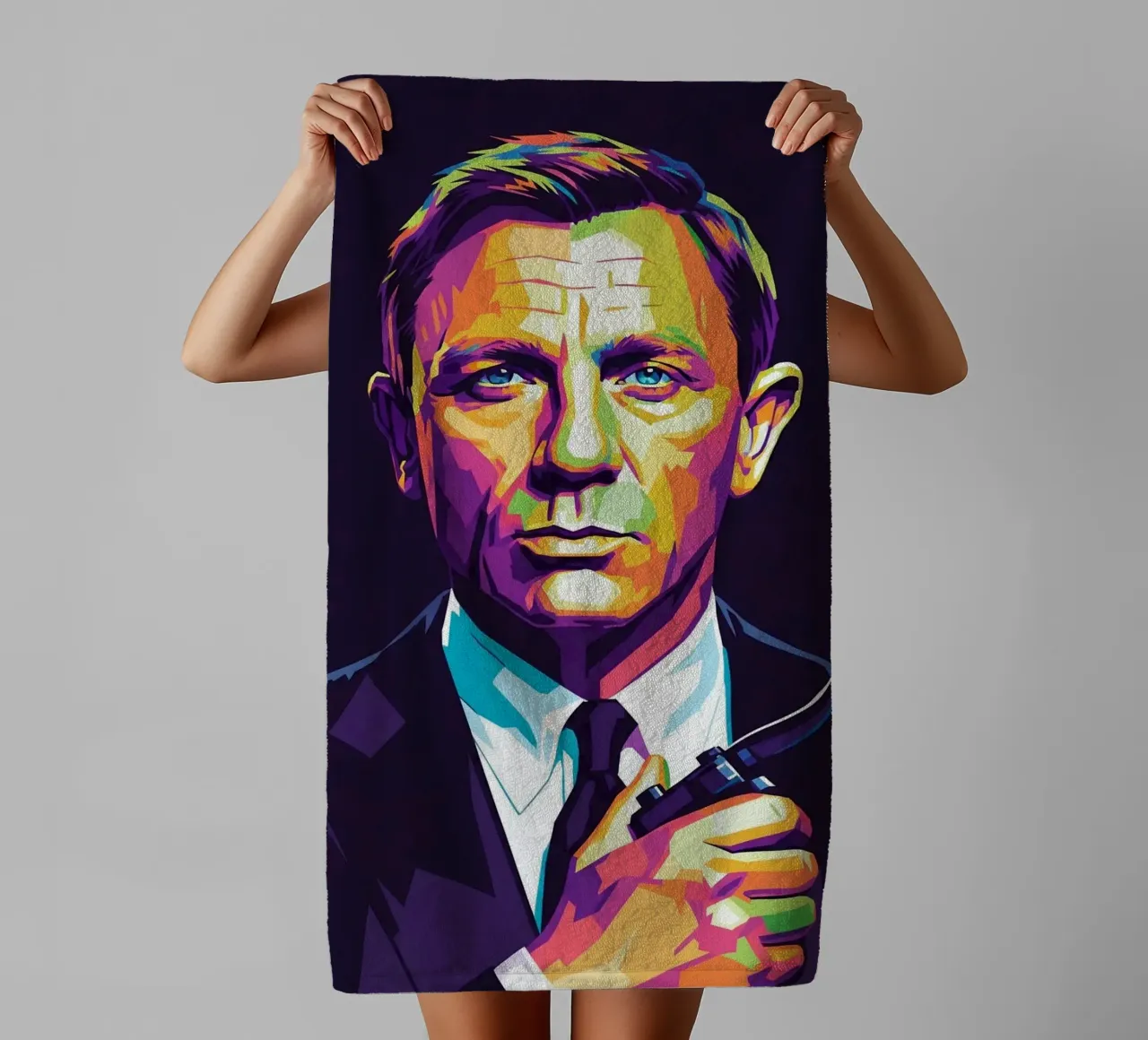 Daniel Craig - James Bond #2 asciugamano da bagno da Hantamrata