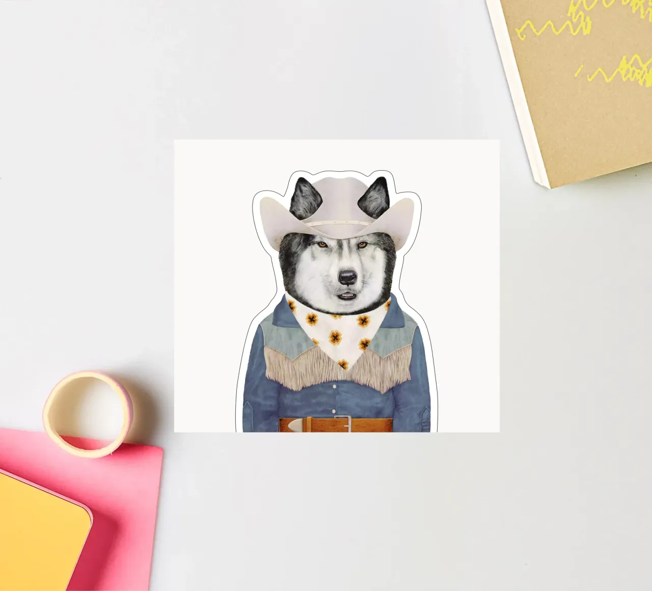 Salve Husky adesivo da Animal Crew