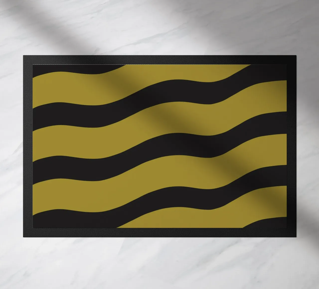 Waves pattern 27 doormat by Little Dean