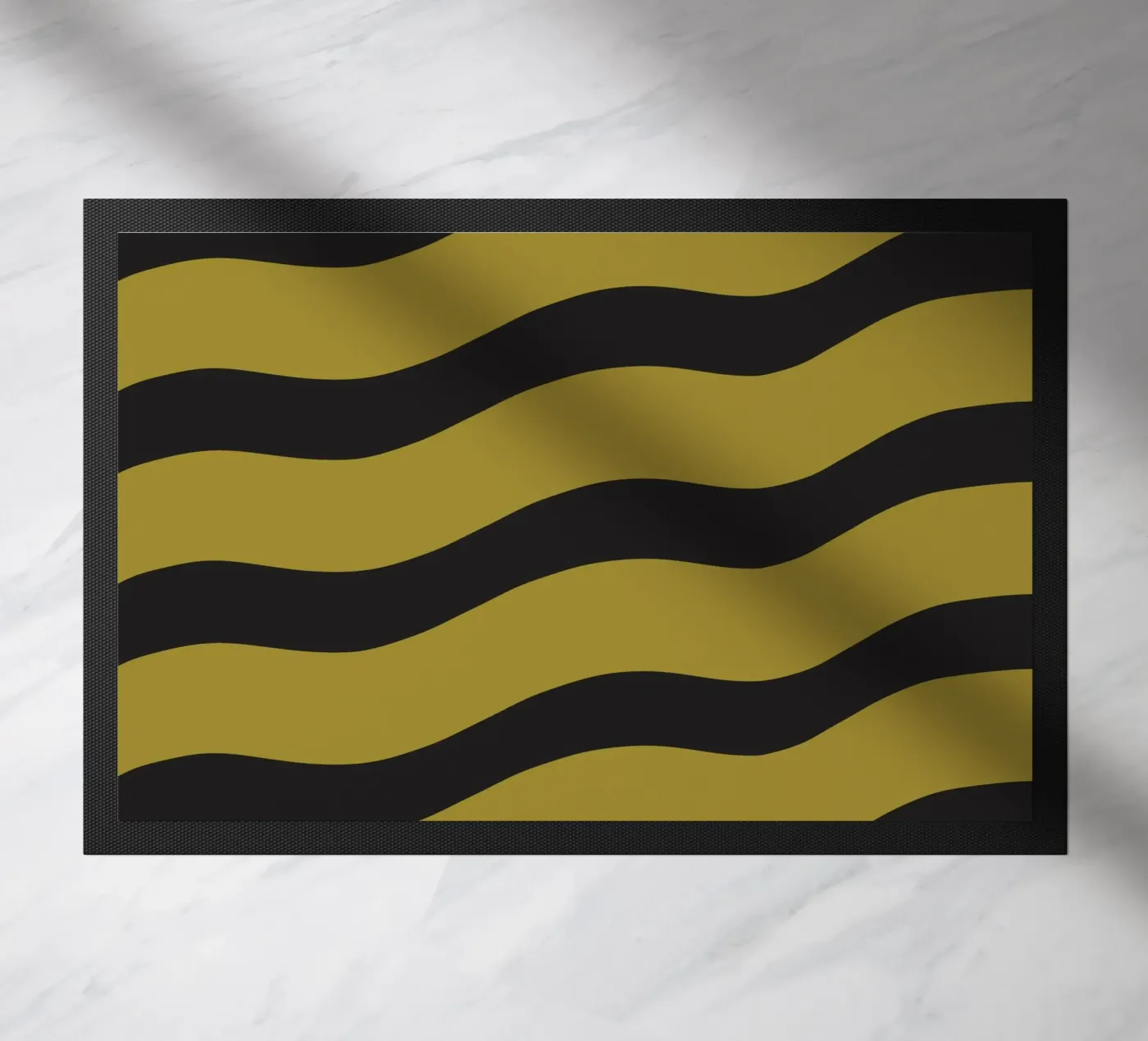 Waves pattern 27 doormat by Little Dean