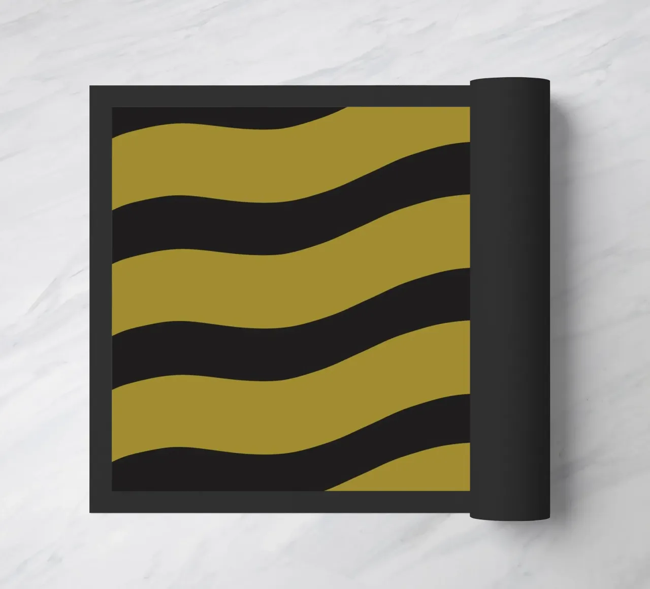 Waves pattern 27 doormat by Little Dean