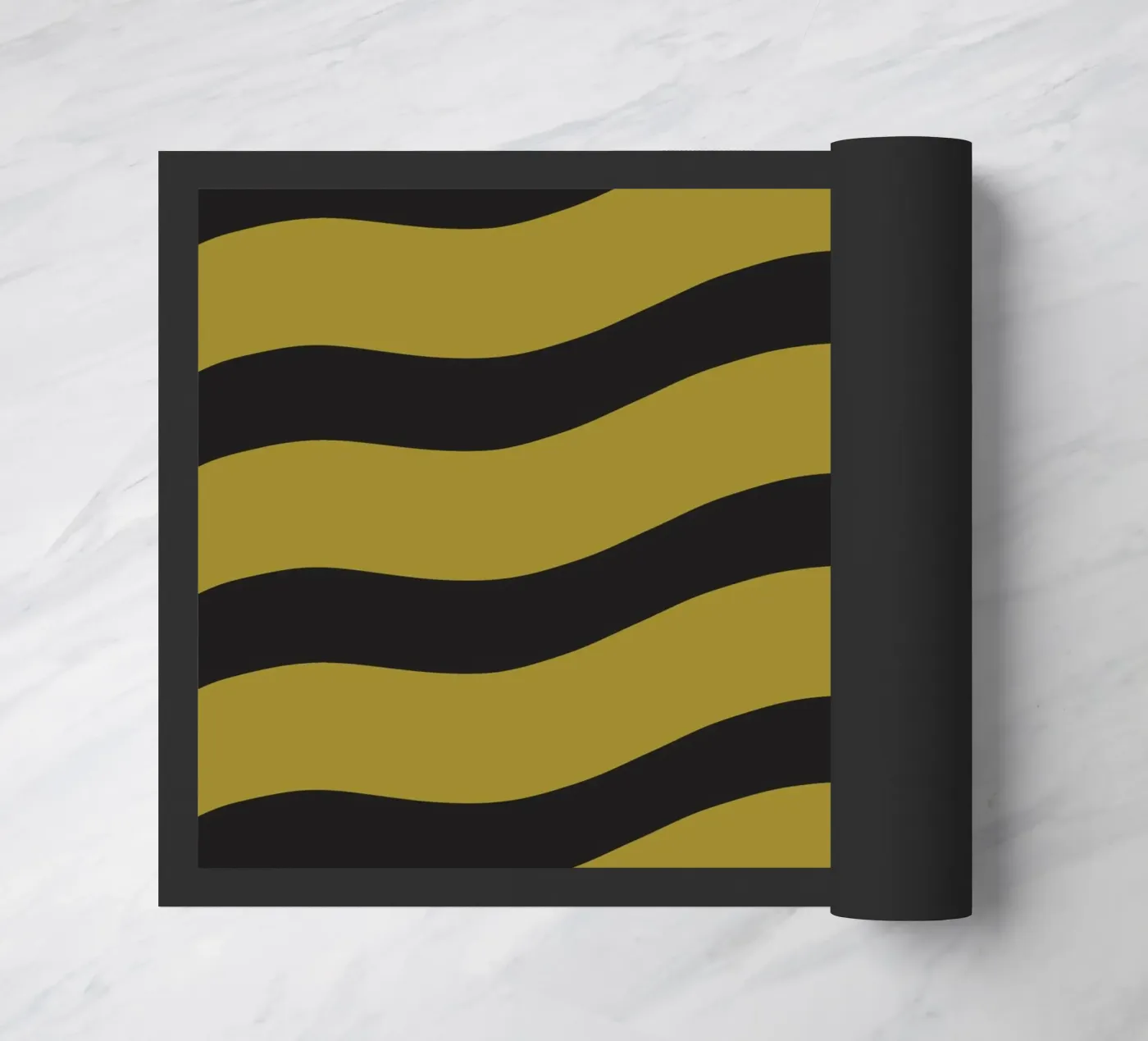 Waves pattern 27 doormat by Little Dean