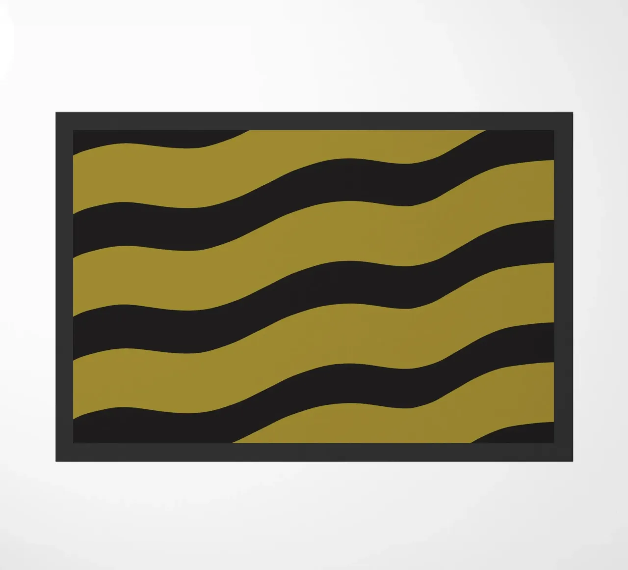 Waves pattern 27 doormat by Little Dean