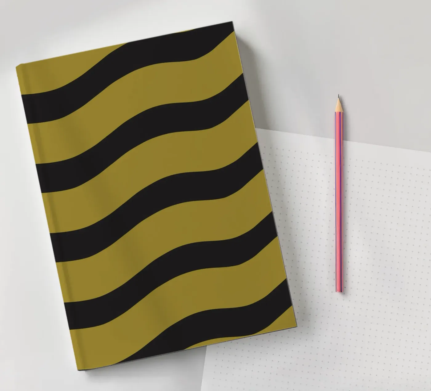 Waves pattern 27 notebook by Little Dean