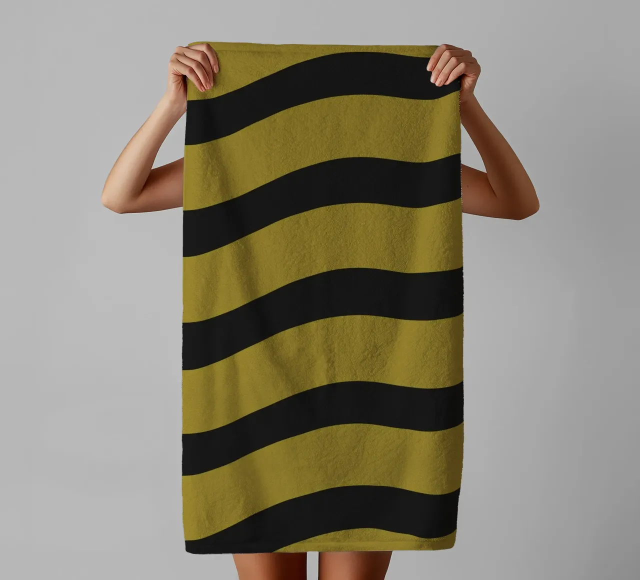 Waves pattern 27 towel by Little Dean