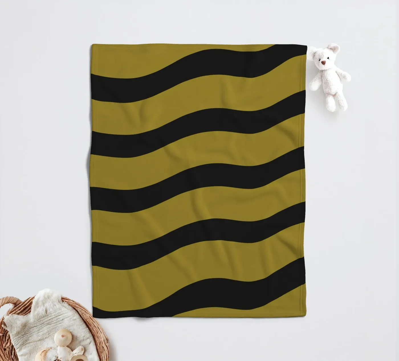 Waves pattern 27 plaid polaire de Little Dean