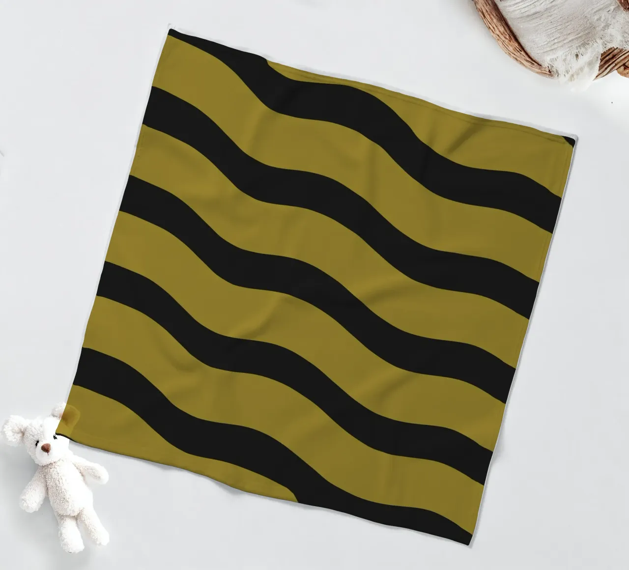 Waves pattern 27 Fleecedecke von Little Dean