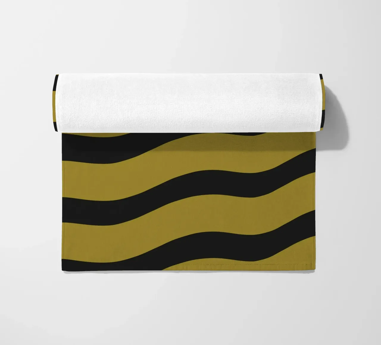Waves pattern 27 beach towel by Little Dean