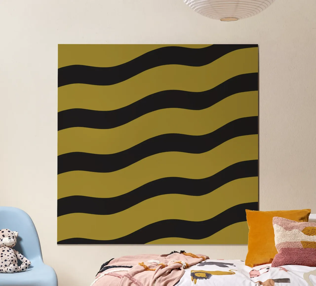 Waves pattern 27 poster by Little Dean