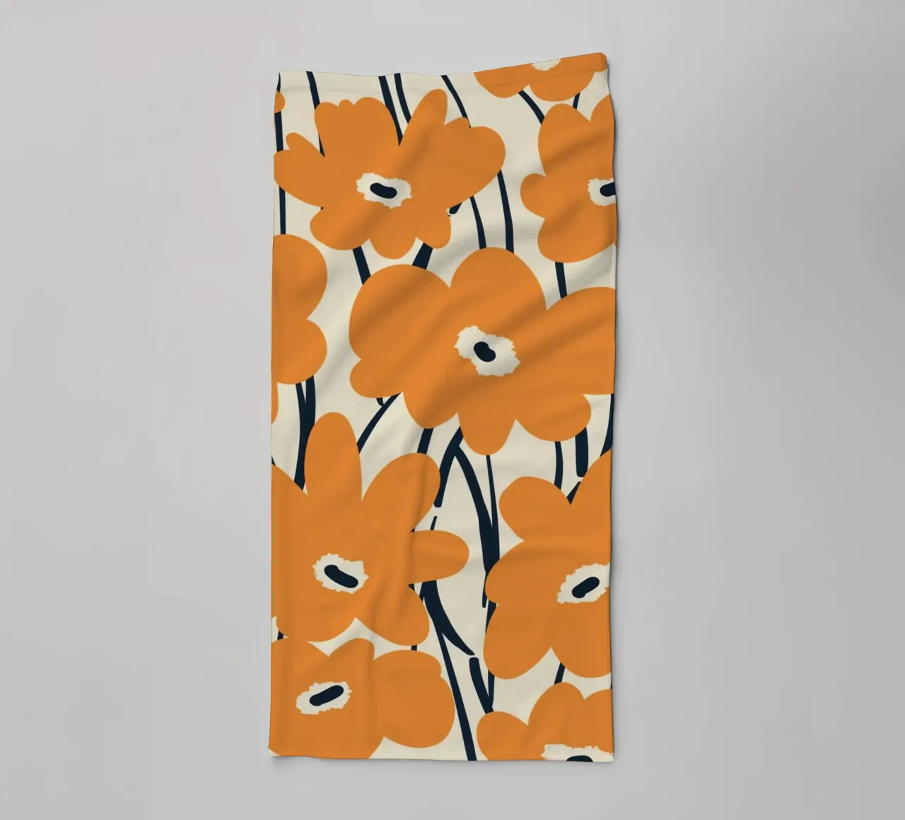 Botanical pattern 09 towel by Little Dean