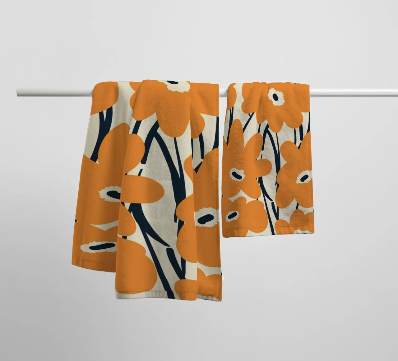 Botanical pattern 09 towel by Little Dean