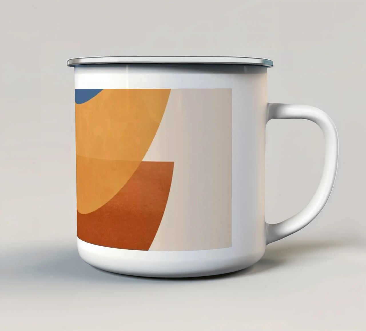 Abstracte minimale vormen 54 emaille mok van ThingDesign