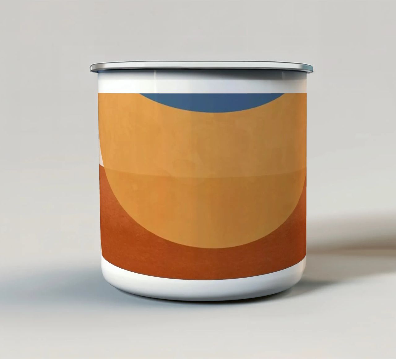 Abstracte minimale vormen 54 emaille mok van ThingDesign