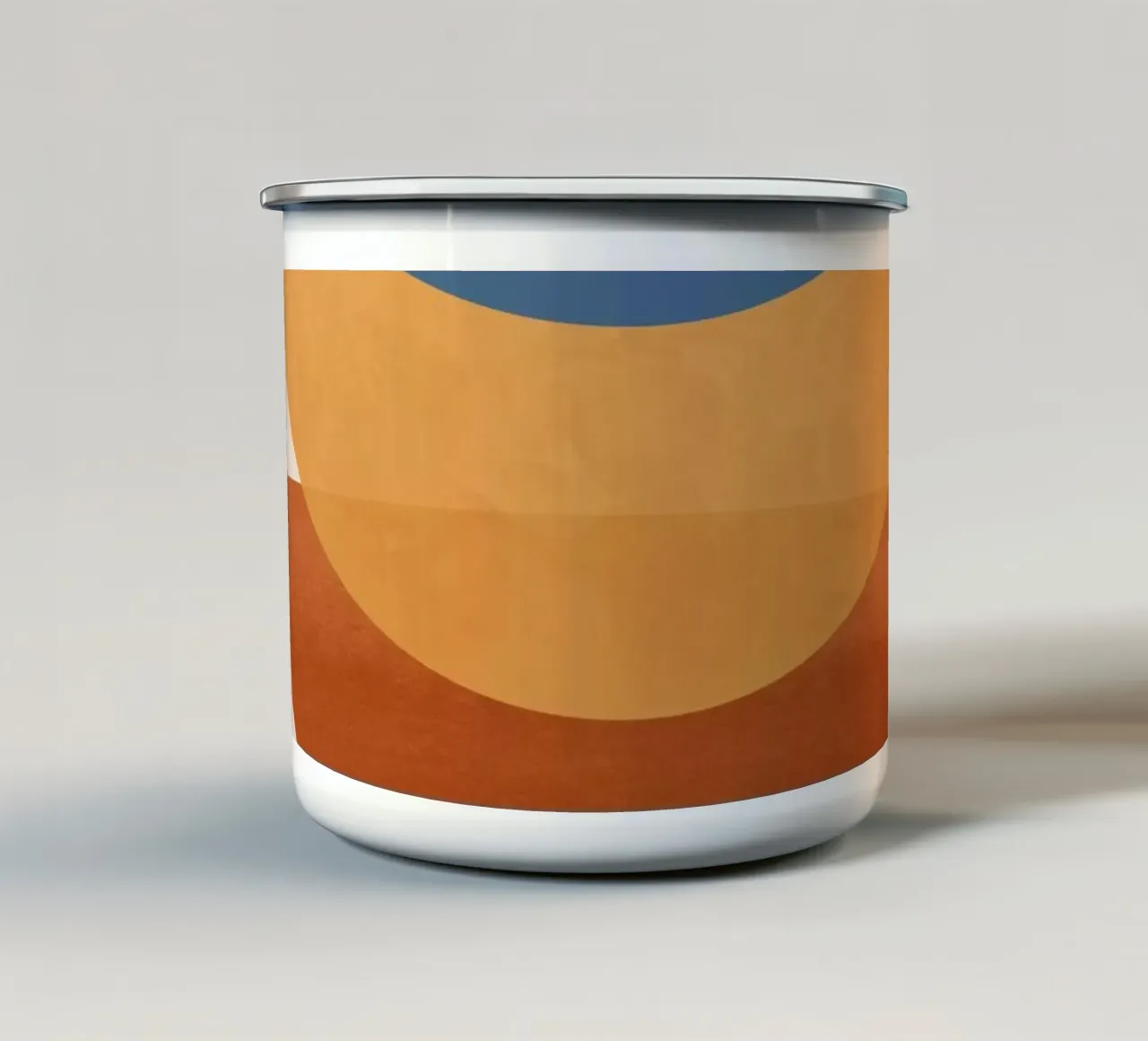 Abstracte minimale vormen 54 emaille mok van ThingDesign