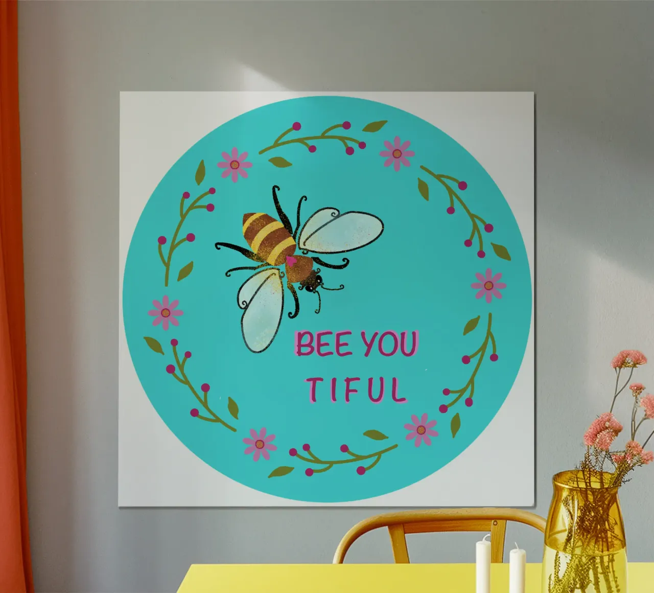 BEE YOU TIFUL giallo poster da ElfenStil