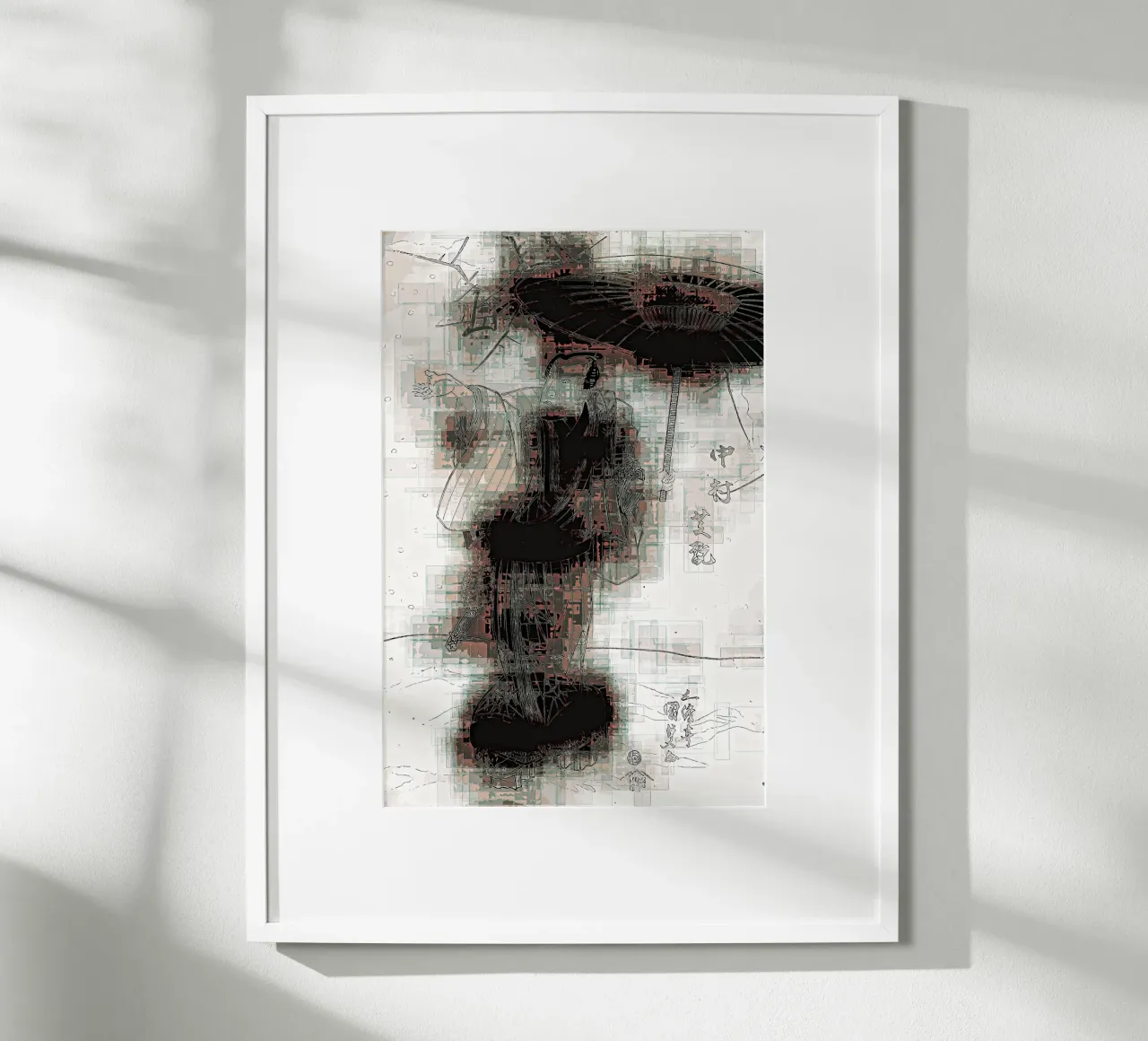 L'ombra oscura Samouraï poster con telaio in alluminio da the-witcher
