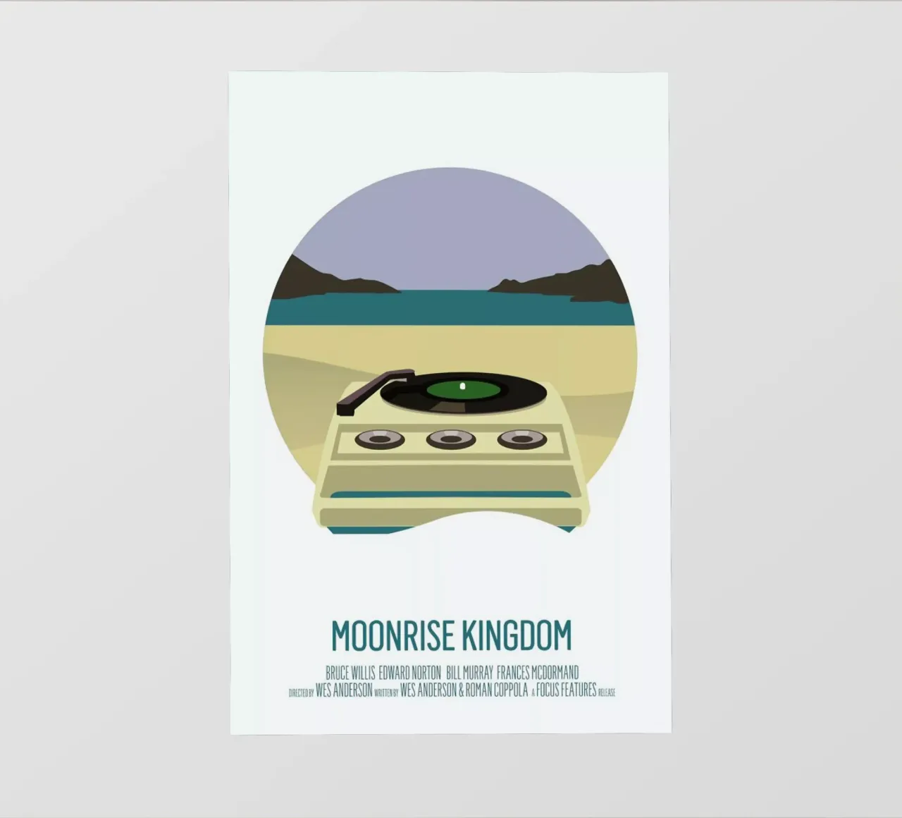 Moonrise Kingdom pellicola backlit da Bruno Morphet