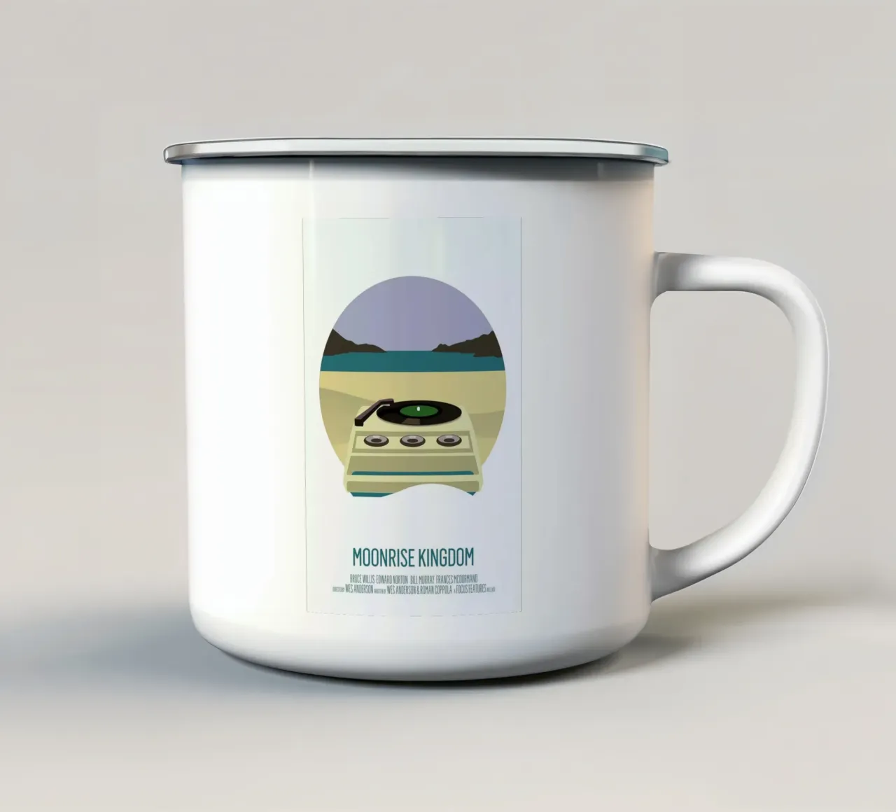 Moonrise Kingdom tazza in smalto da Bruno Morphet